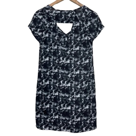 LOVE...ADY | Black & White Back Cutout Mini Sheath Dress | Size S - Picture 5 of 10